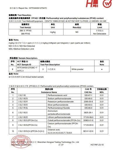 PFAS388項檢測報告